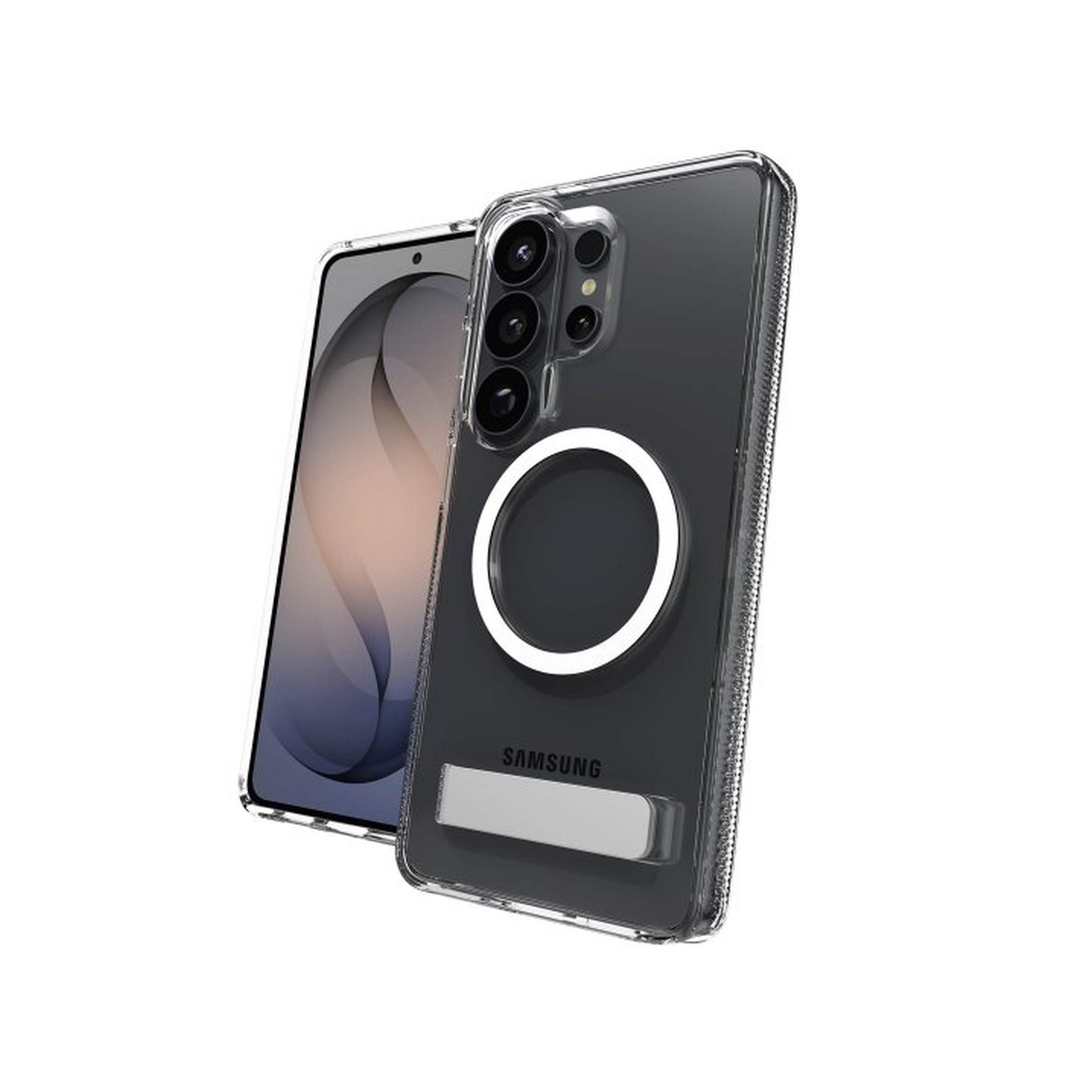 Galaxy S26 Ultra Zagg Crystal Palace Snap Kickstand Case - Clear
