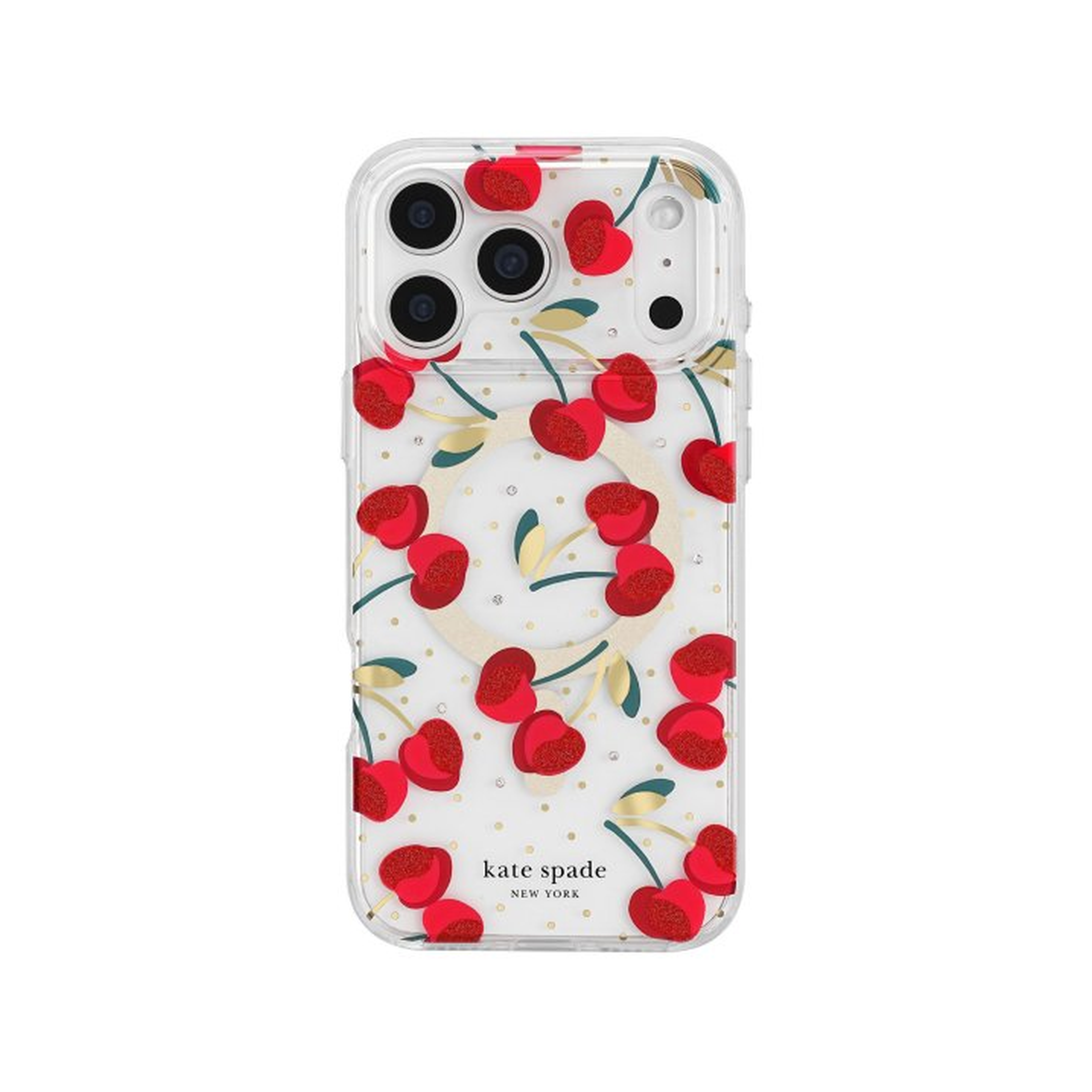 Kate Spade - Protective MagSafe Case for Apple iPhone 17 Pro Max - Cherry Dot