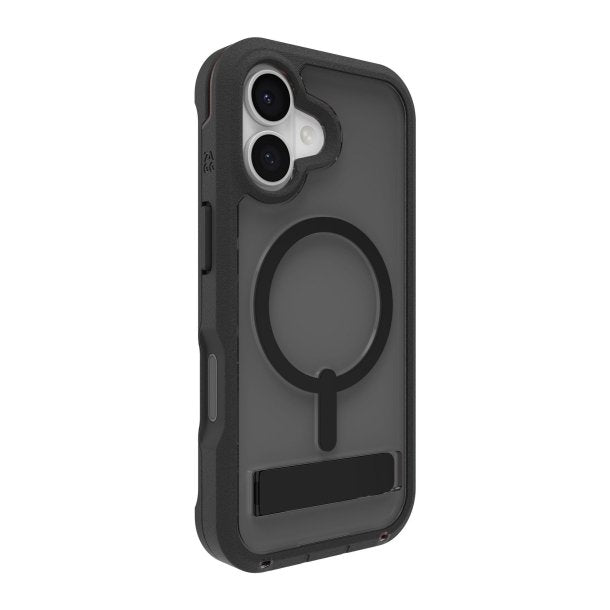 iPhone 17 Zagg Rainier Snap Kickstand Case - Smoke Black