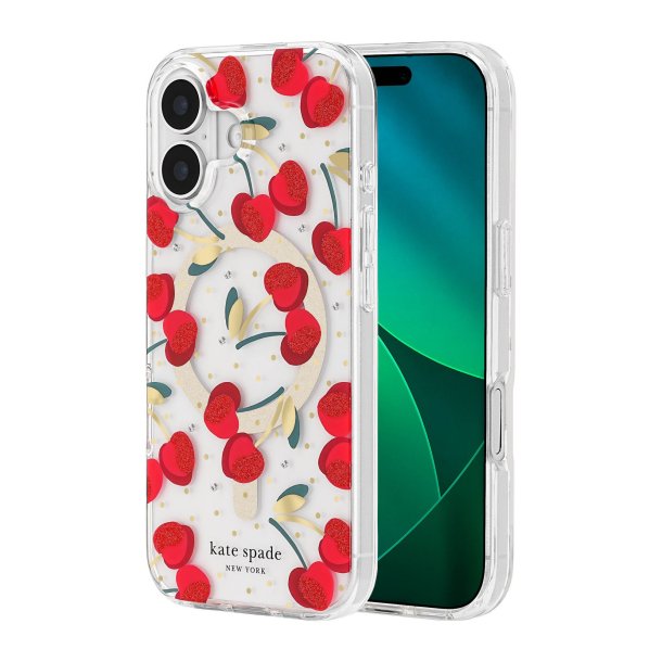iPhoneアクセサリー kate spade iPhone17 Cherry Dot MagSafe iPhone 17 Kate Spade MagSafe Case - Cherry Dot