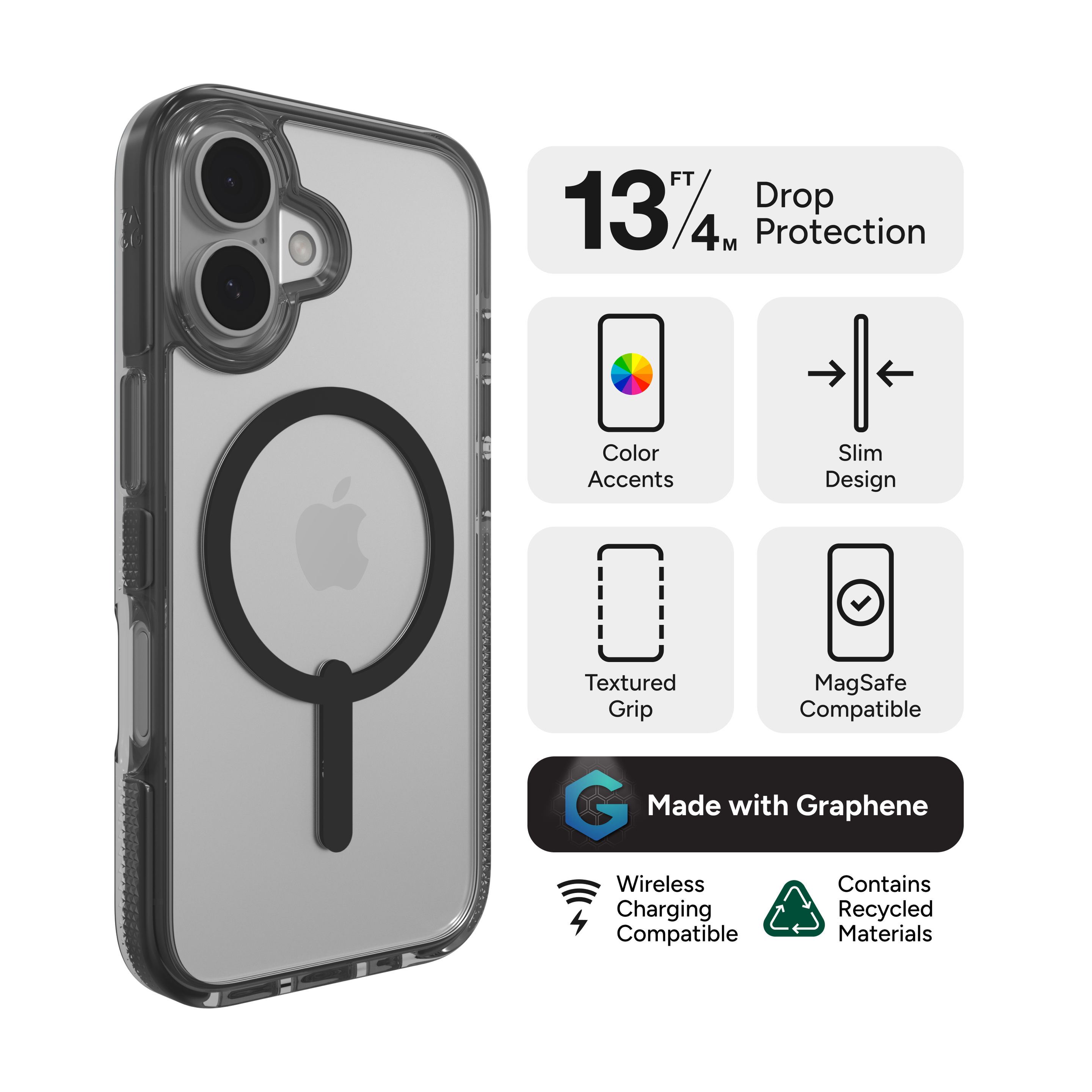 iPhone 16 Zagg Santa Cruz Snap Case