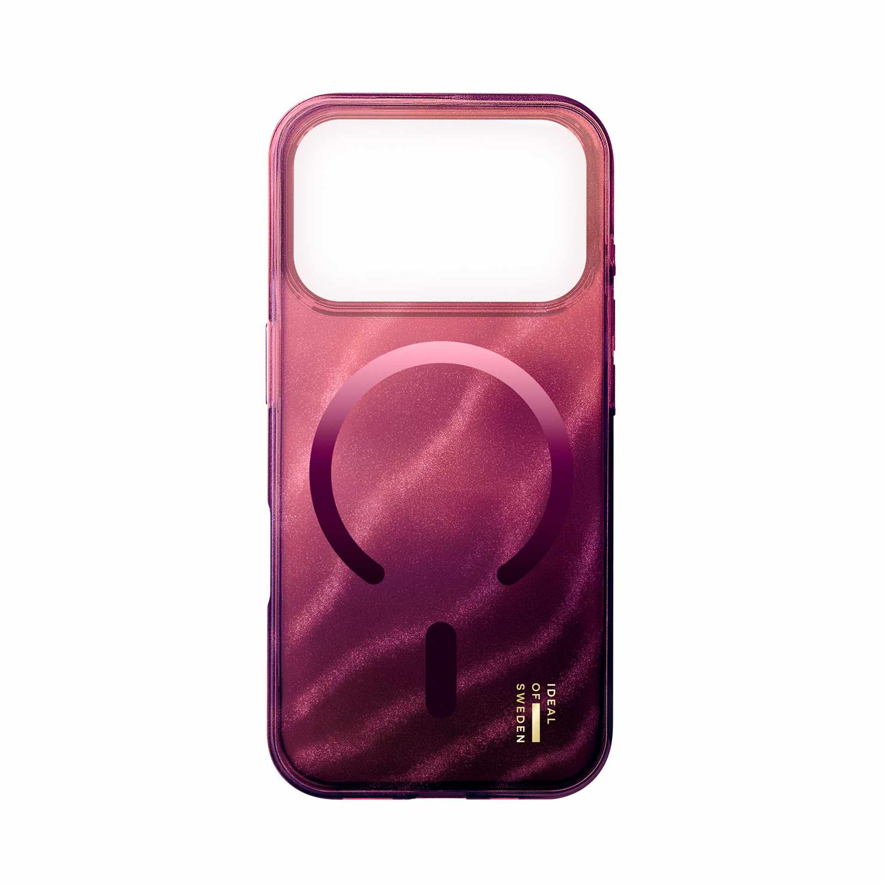 iPhone 17 Pro Ideal Of Sweden Glitter Glow Magsafe Case - Cherry Lacquer