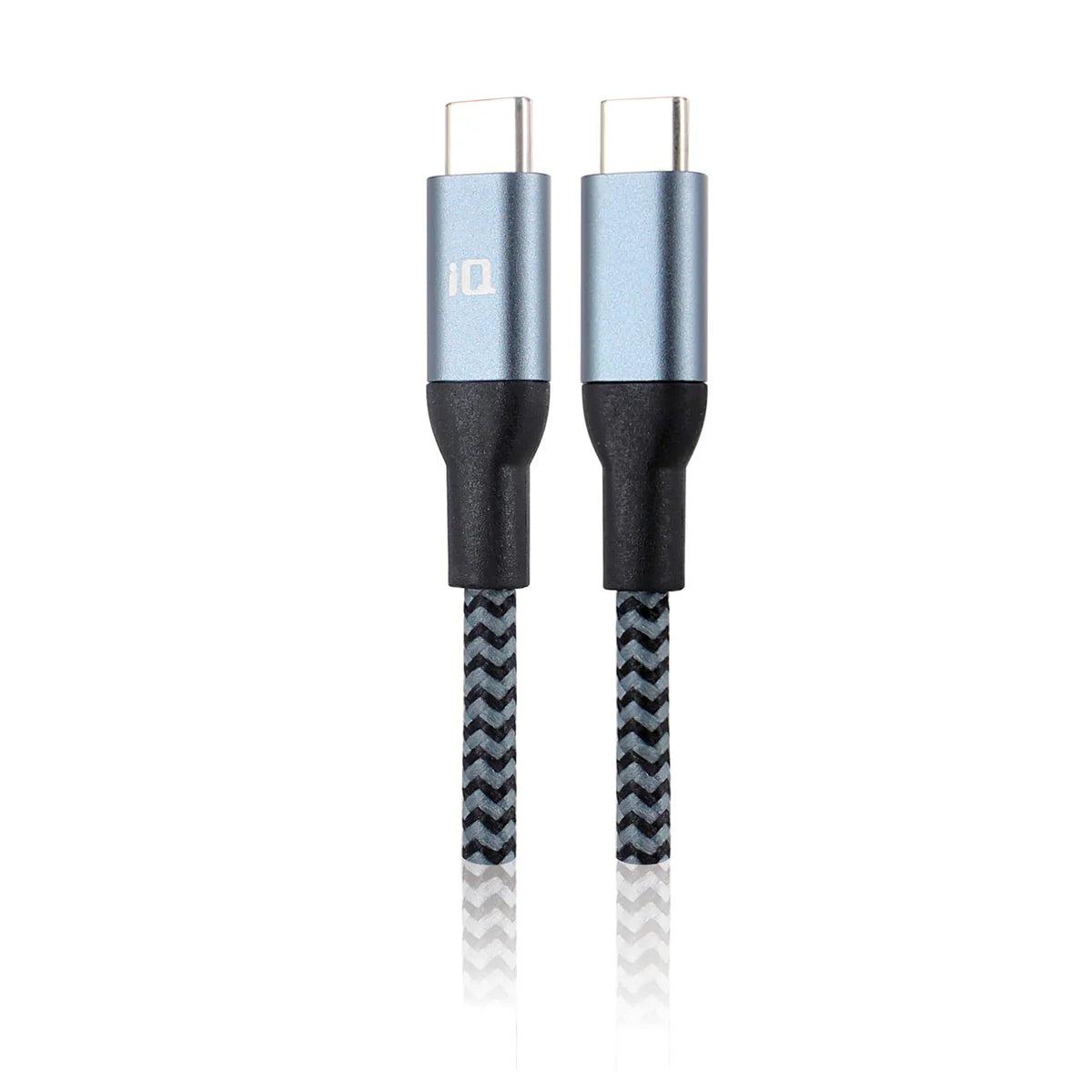 iQ USB Type-C to Type-C Braided Cable - 1.2m/4ft