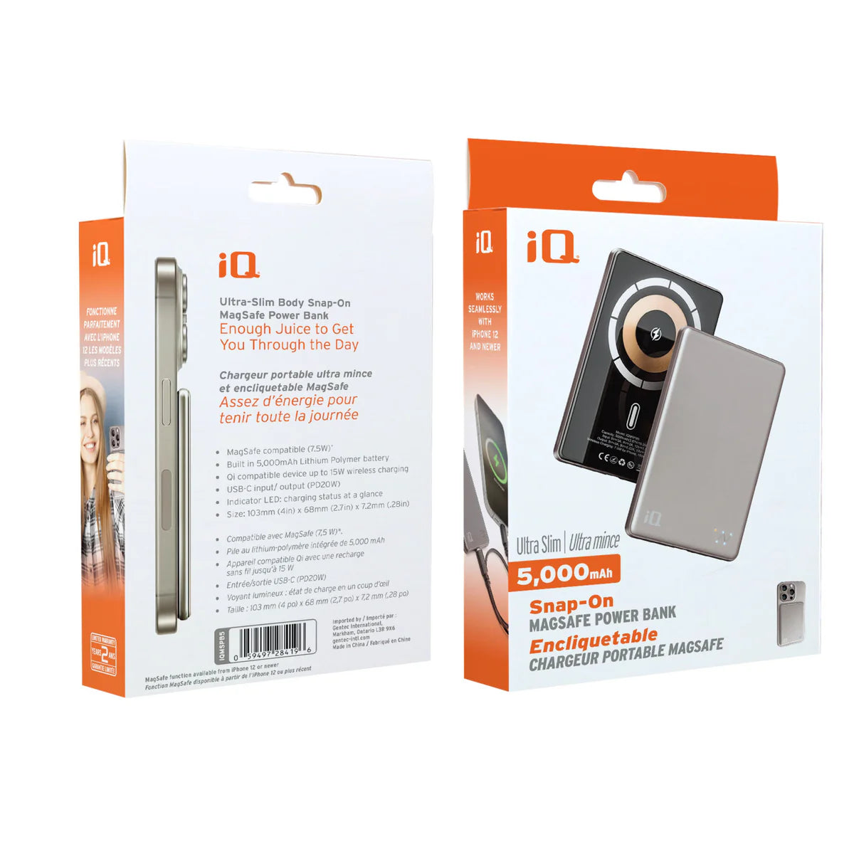 iQ Super Slim MagSafe Power Bank 5,000mAh