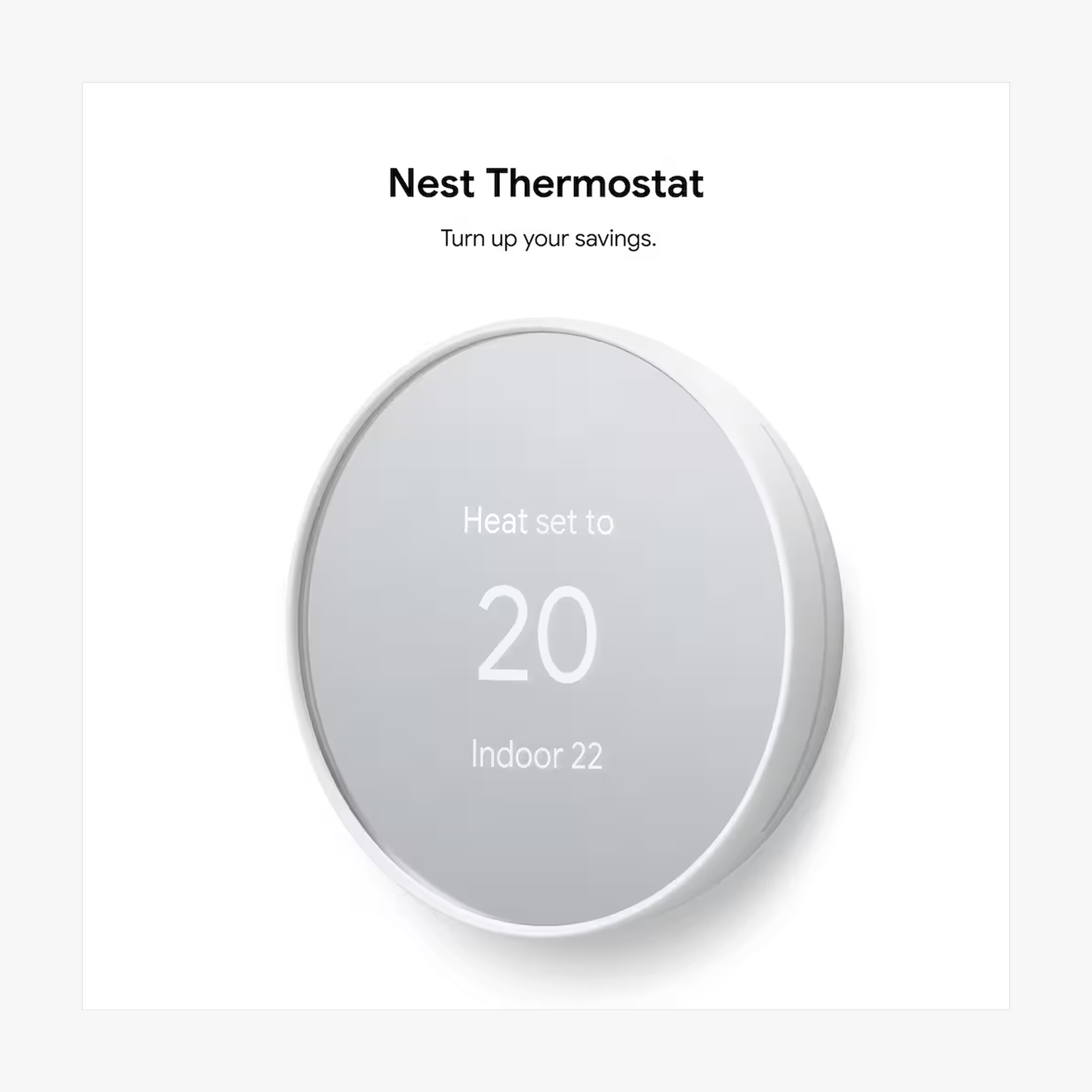 Google Nest Thermostat - Snow