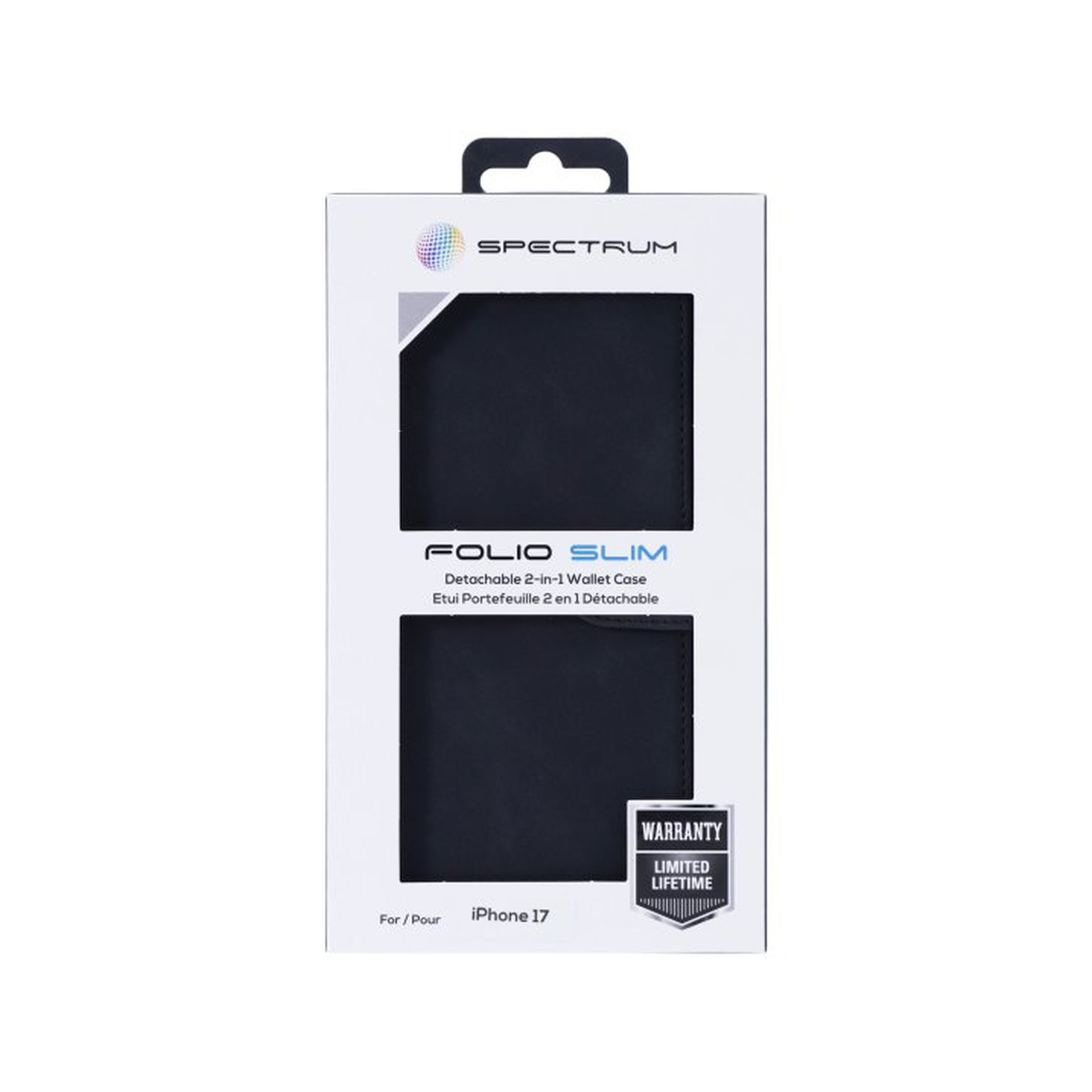 iPhone 17 SPECTRUM Folio Slim Detachable 2-1 Wallet Case