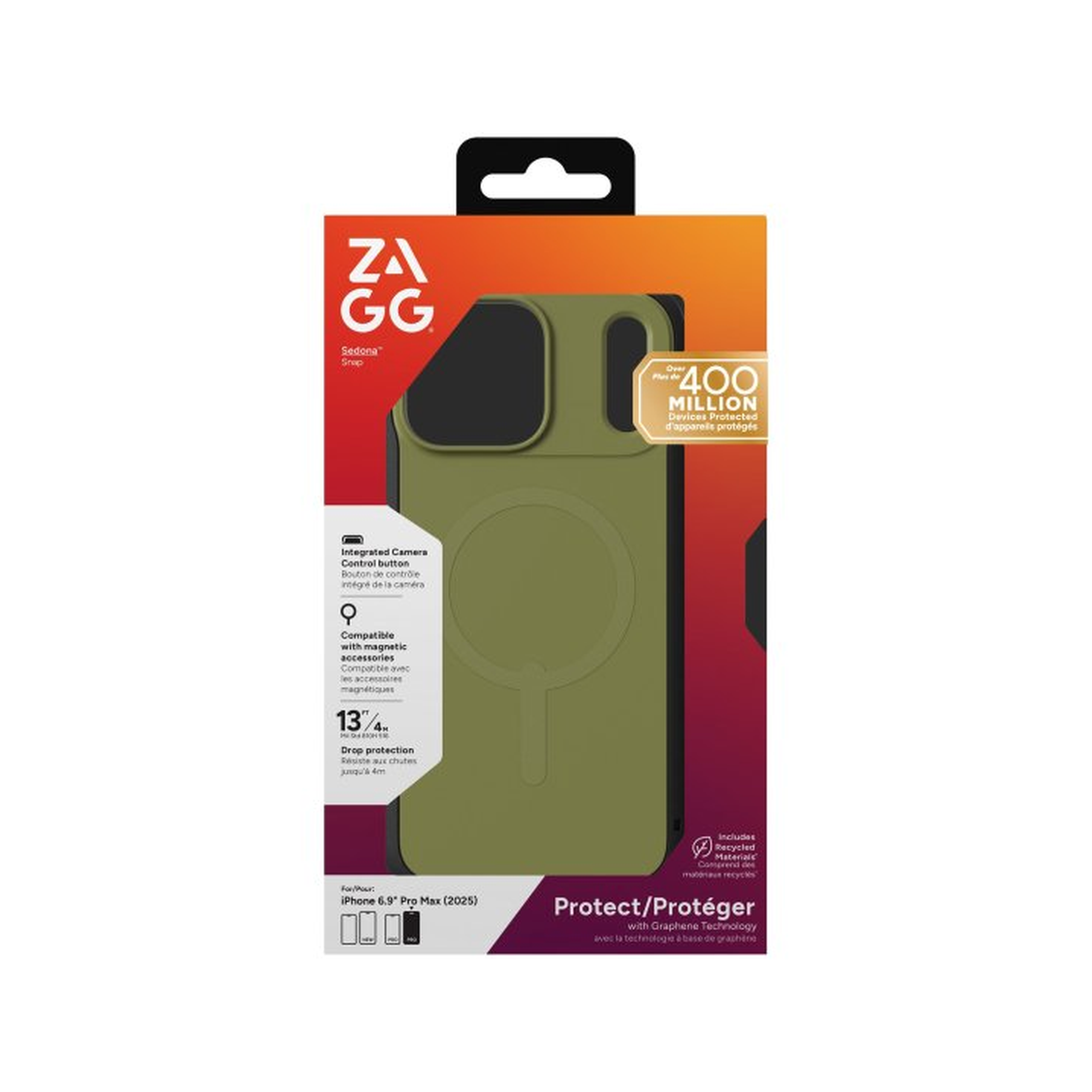 iPhone 17 Pro Max ZAGG Graphene Sedona Snap Case - Sea Kelp