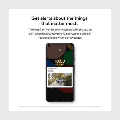 Google - Google Nest Cam (Indoor or Outdoor w/ Battery) - Indoor or Outdoor w/ Battery