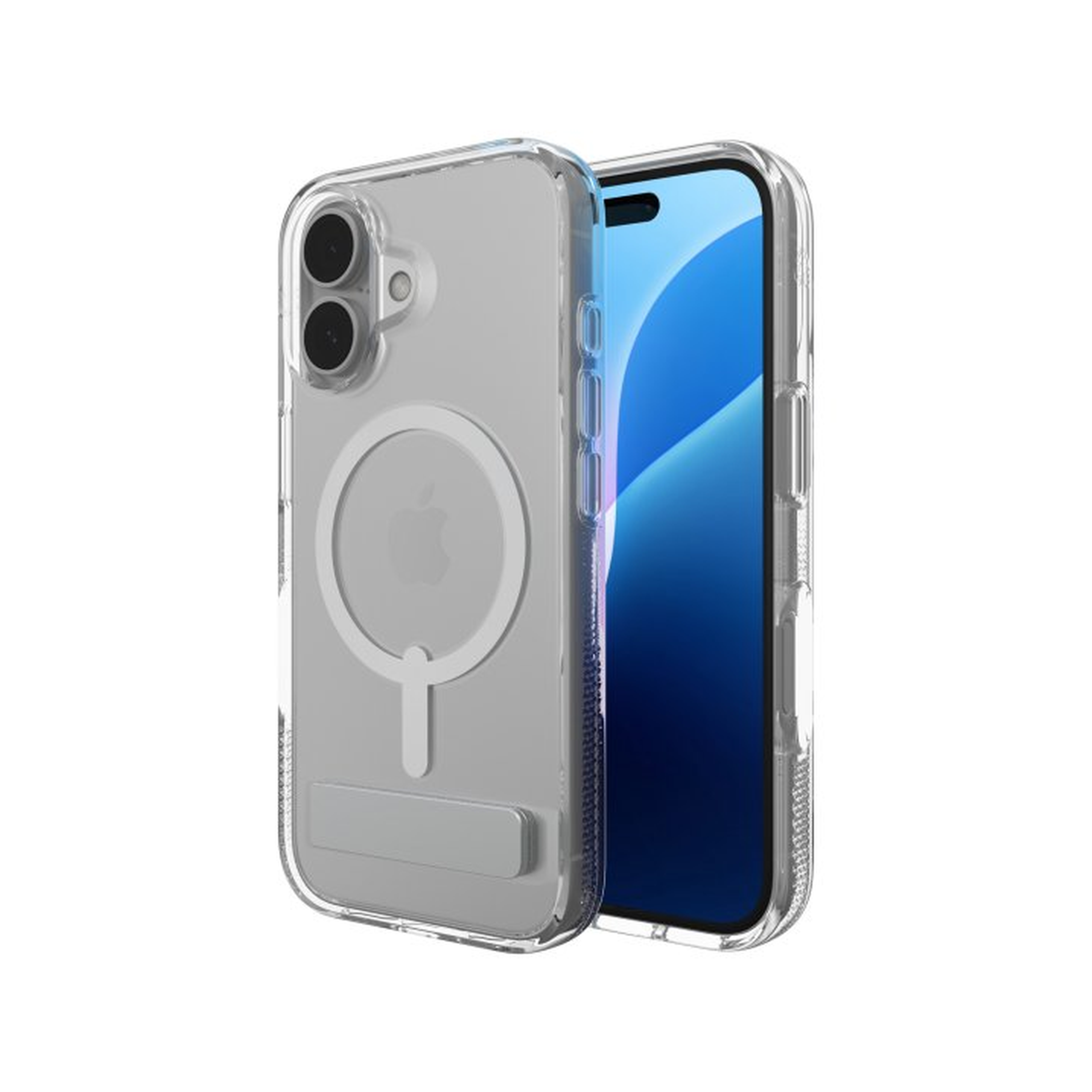 iPhone 16+ Zagg Crystal Palace Snap Kickstand Case - Clear