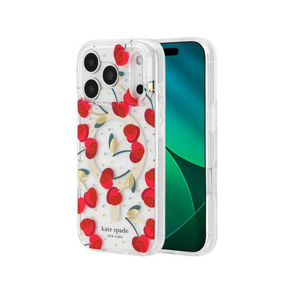 iPhone 17 Pro Kate Spade MagSafe Case - Cherry Dot