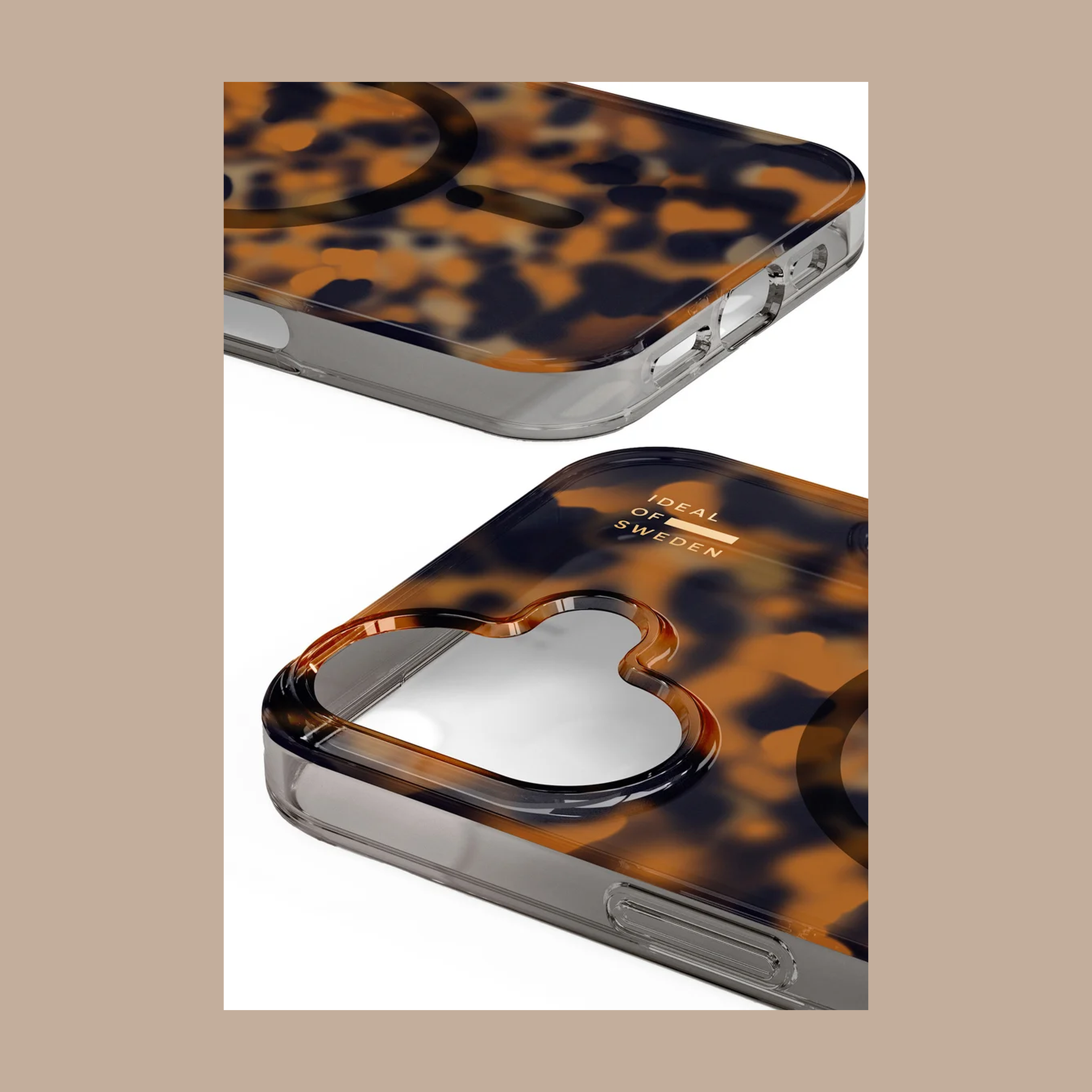 iPhone 17 Pro Max Ideal Of Sweden Clear Magsafe Case - Tortoise
