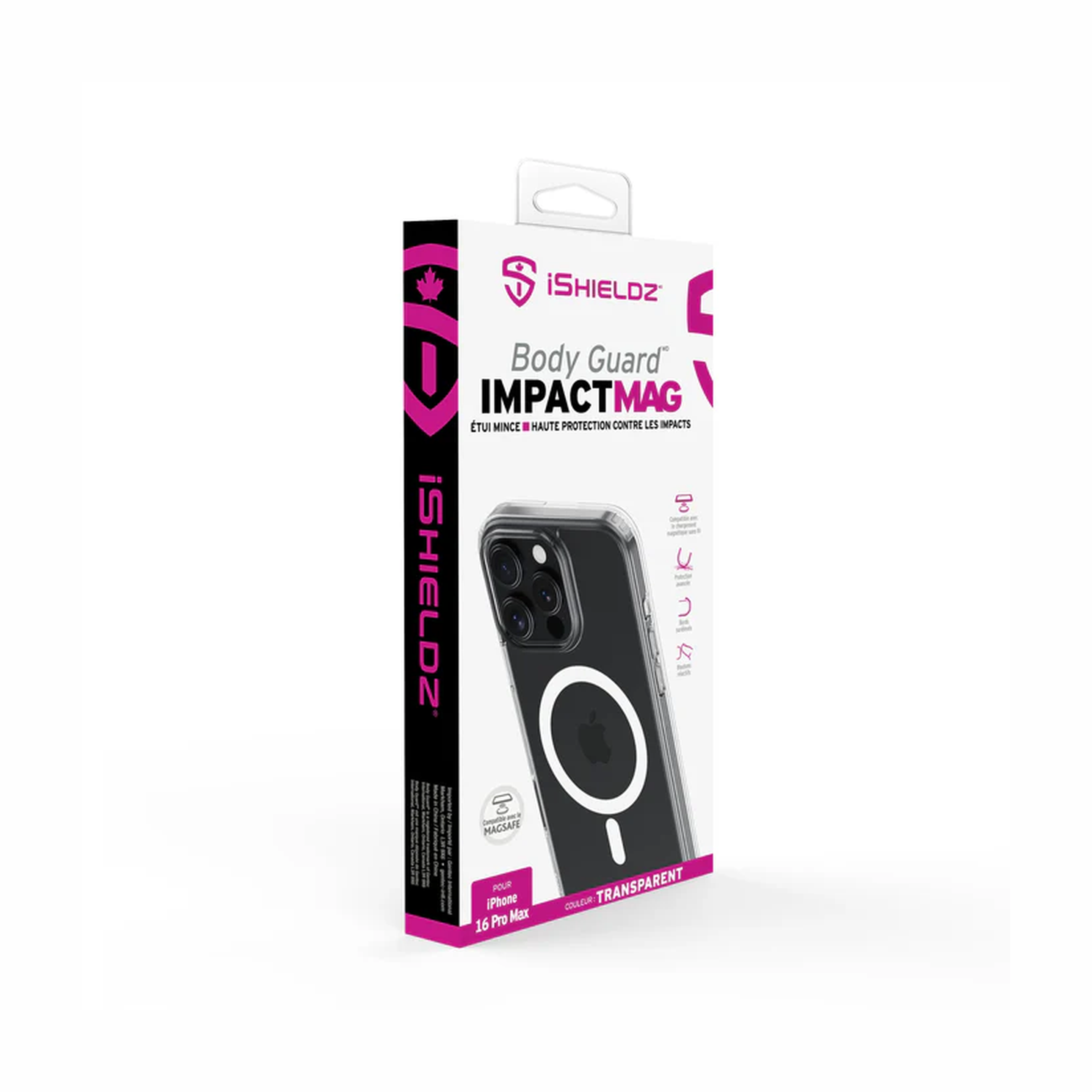 iPhone 16 Pro Max iShieldz Bodyguard ImpactMAG Case - Clear