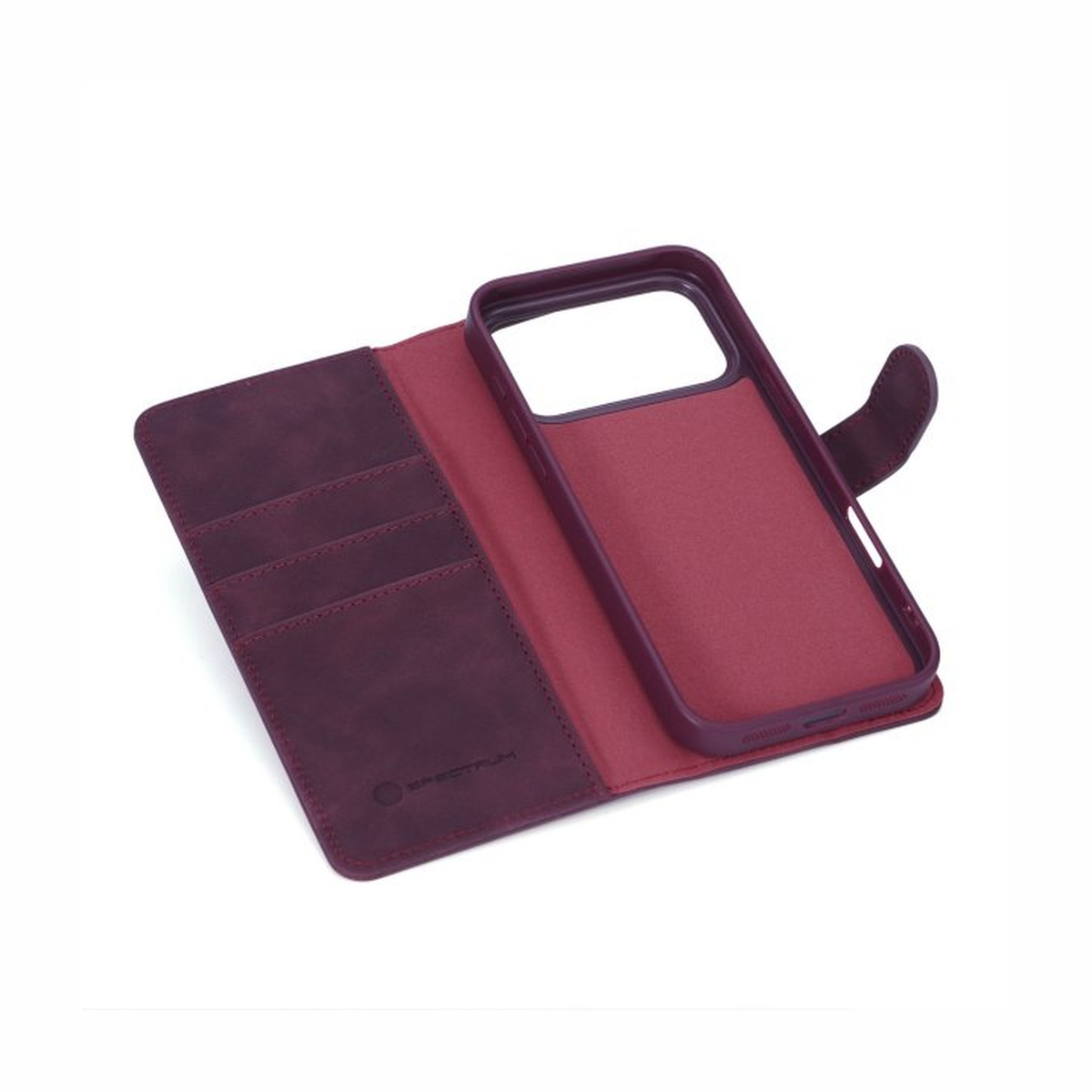 iPhone 18/17 Pro Max Spectrum Wallet Case - Dark Cherry