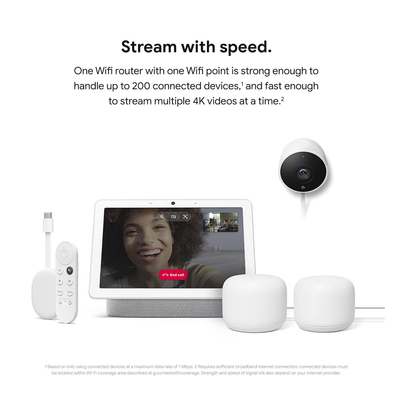 Google Nest Wifi Router & Point (2PK)