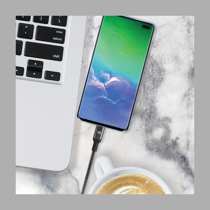 iQ USB Type-C to Type-C Cable - Braided - 1.8m/6ft
