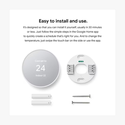 Google Nest Thermostat - Snow