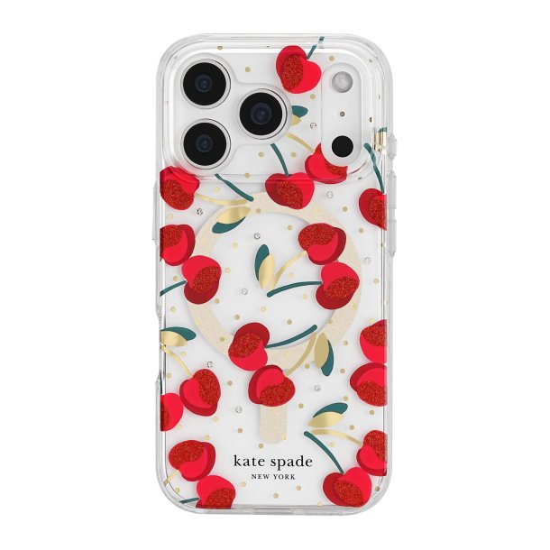 iPhoneアクセサリー kate spade iPhone17 Cherry Dot MagSafe iPhone 17 Pro Max Kate Spade MagSafe Case - Cherry Dot