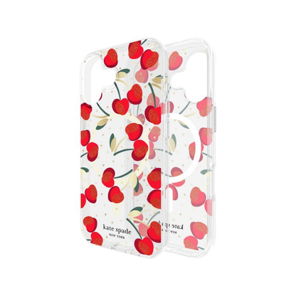 Kate Spade - Protective MagSafe Case for Apple iPhone 17 - Cherry Dot
