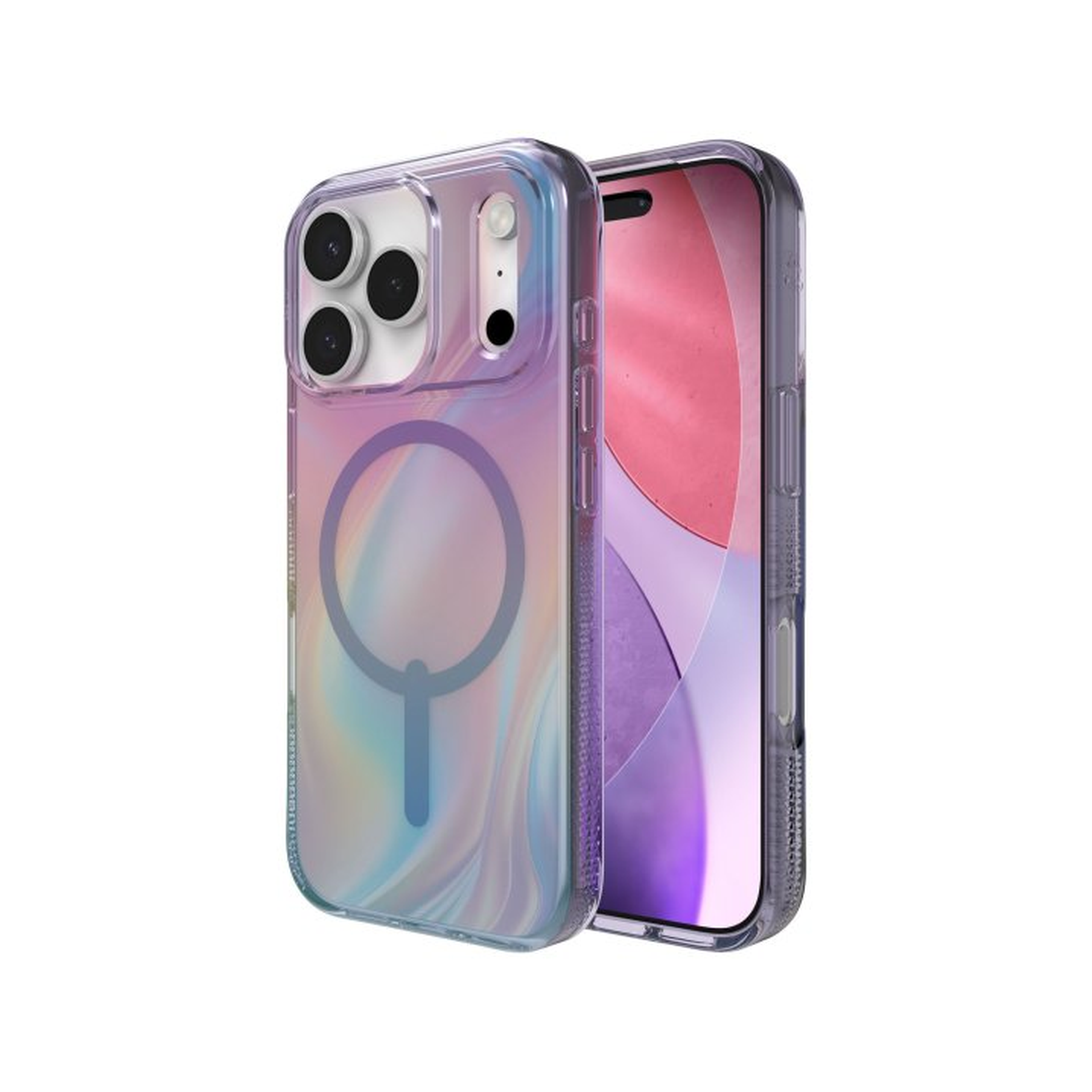 iPhone 17 Pro ZAGG Graphene Milan Snap Case - Iridescent Lights
