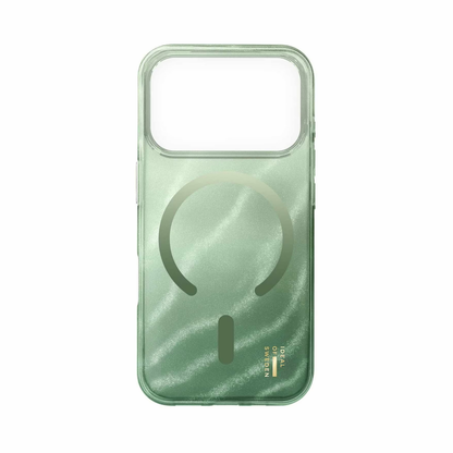 iPhone 17 Pro Ideal Of Sweden Glitter Glow MagSafe Case - Sage