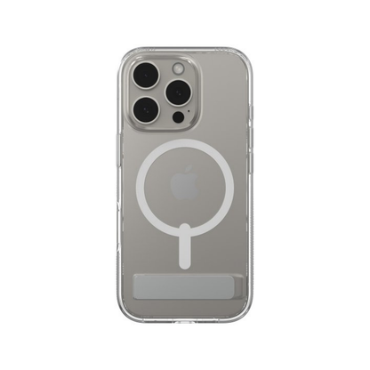 iPhone 16 Pro Zagg Crystal Palace Snap Kickstand Case - Clear
