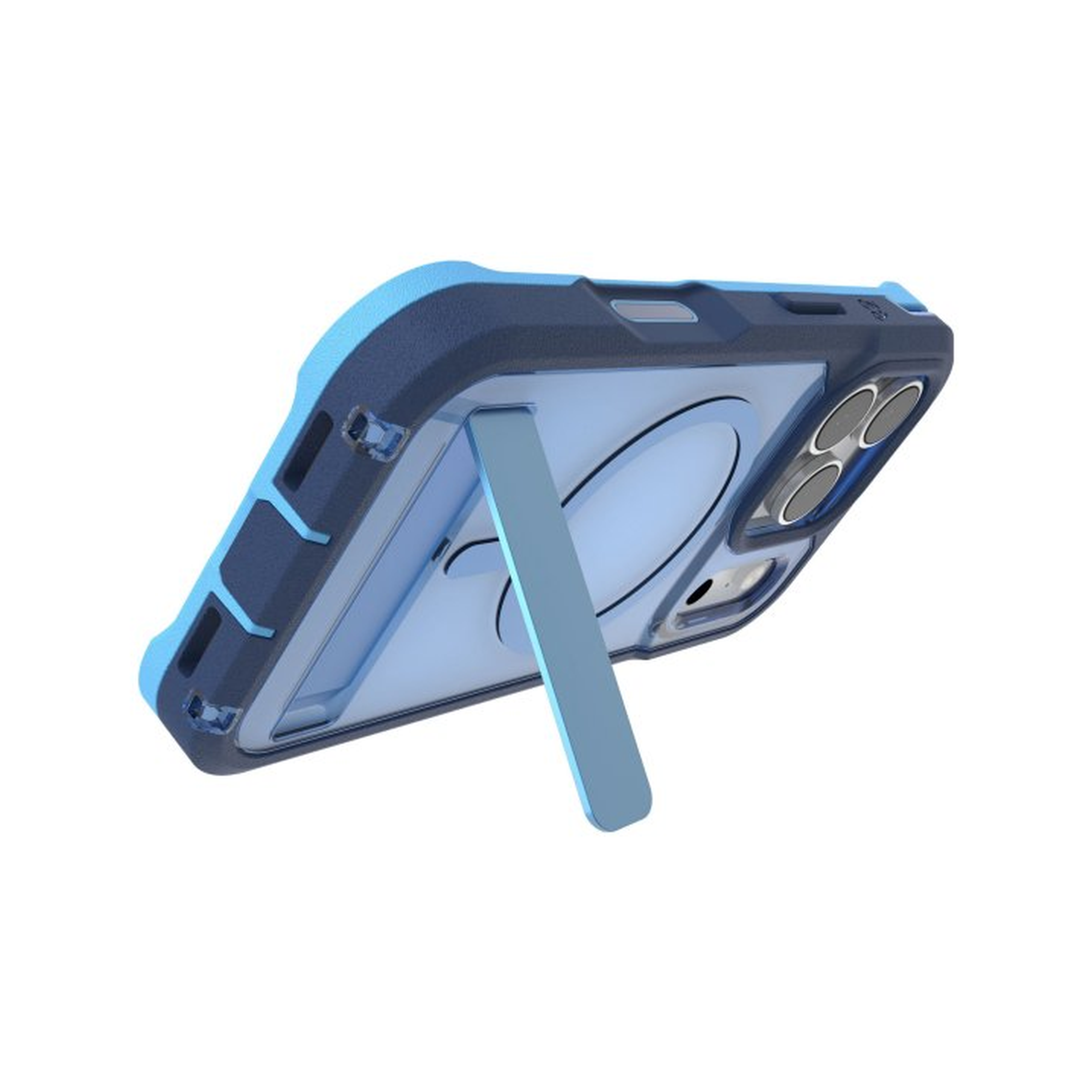 iPhone 17 Pro ZAGG Graphene Rainier Snap Kickstand Case - Cobalt Horizon
