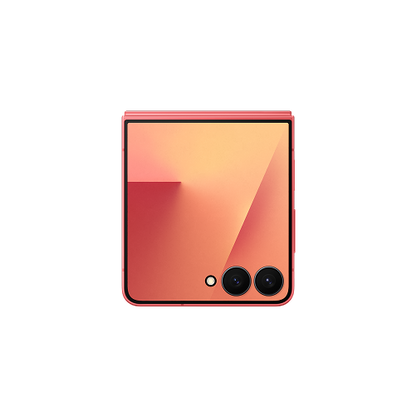Back view of a pink folded Galaxy Z Flip7