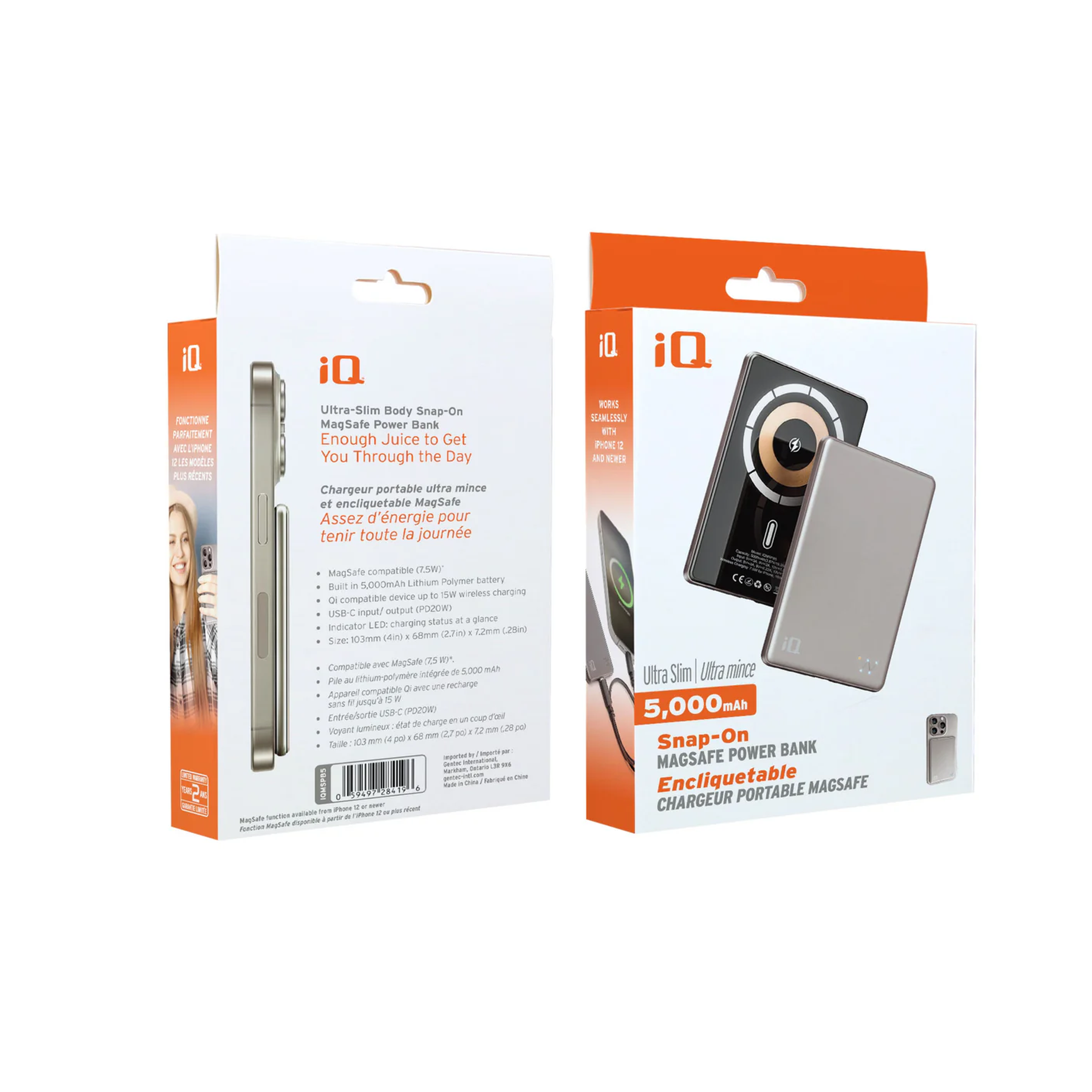 iQ Super Slim MagSafe Power Bank 5,000mAh