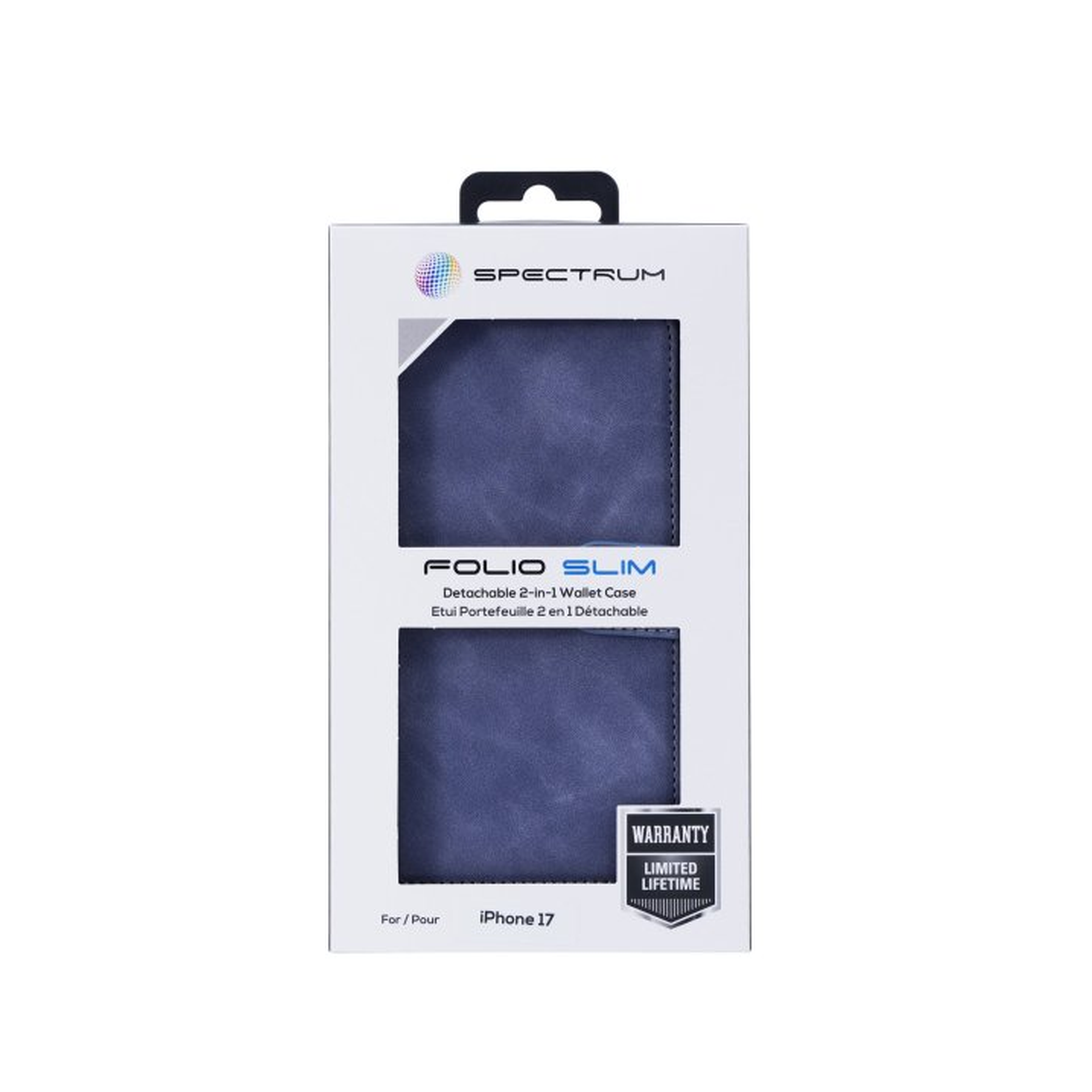 iPhone 17 SPECTRUM Folio Slim Detachable 2-1 Wallet Case