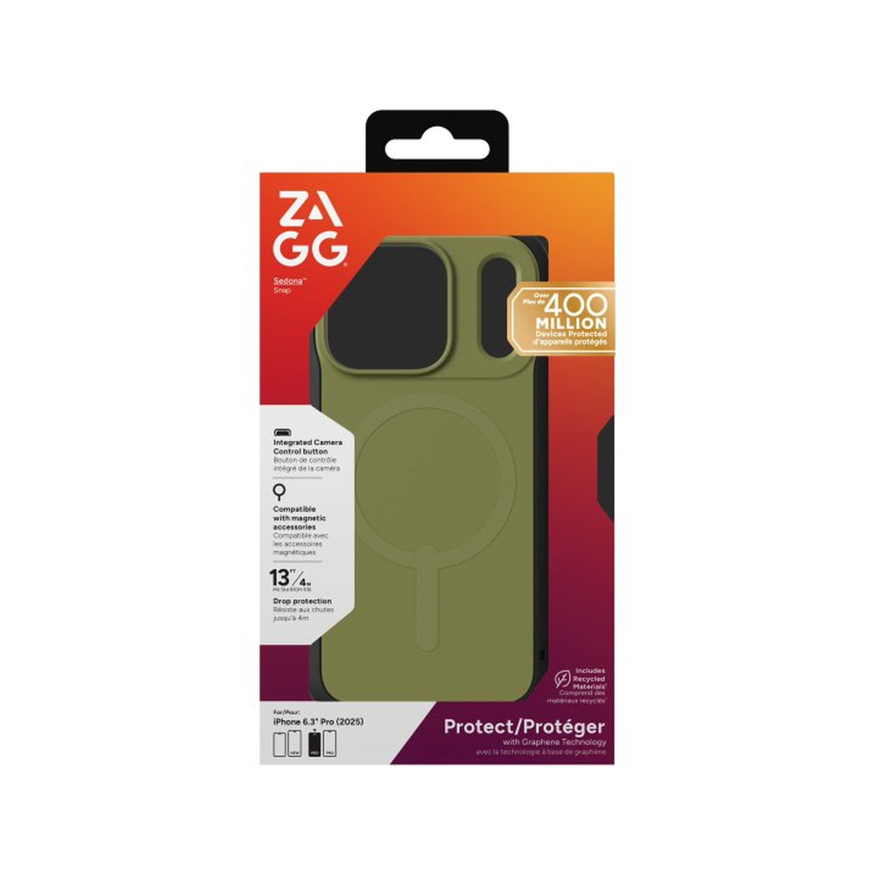 iPhone 17 Pro ZAGG Graphene Sedona Snap Case - Sea Kelp