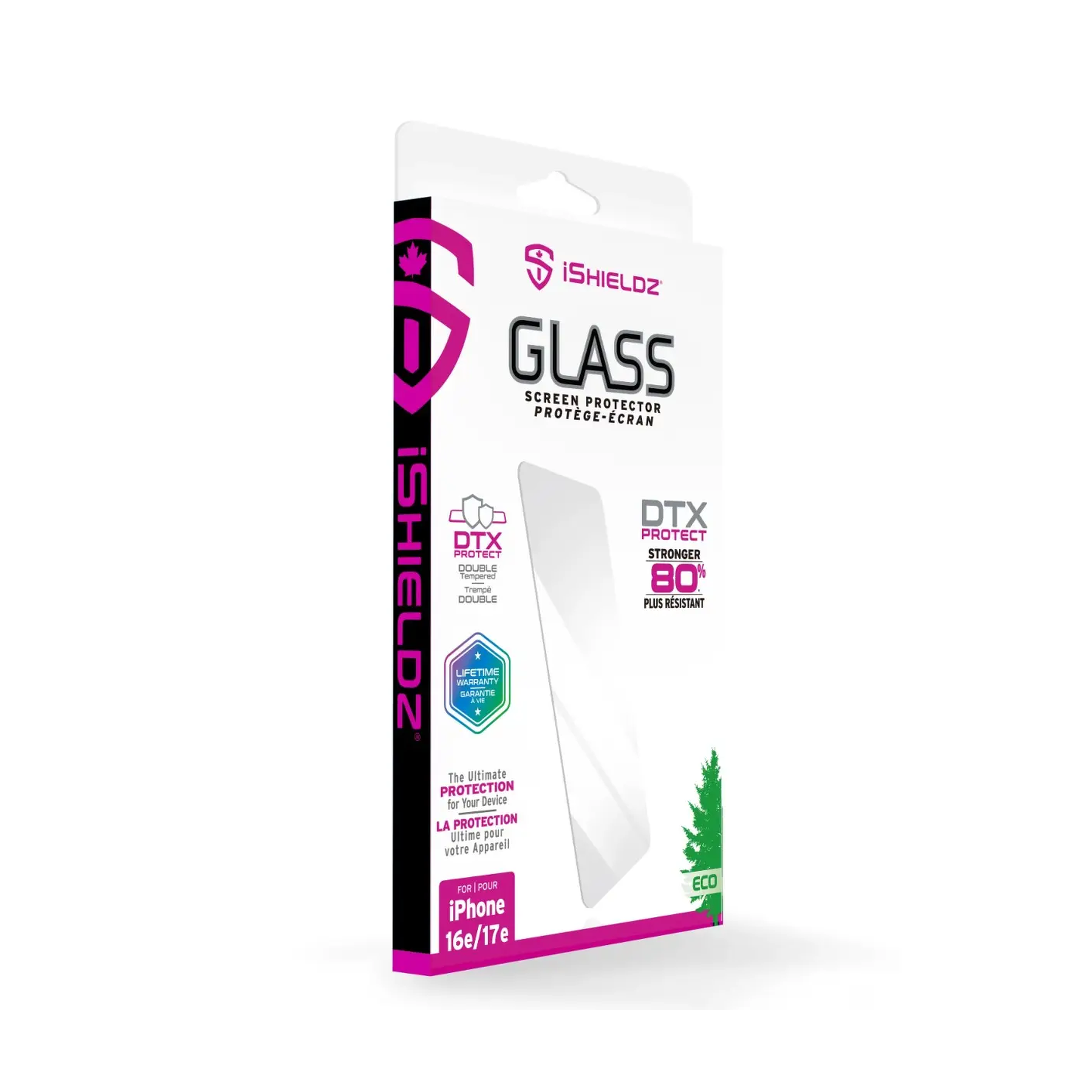 iPhone 17e/16e iShieldz Tempered Glass Screen Protector