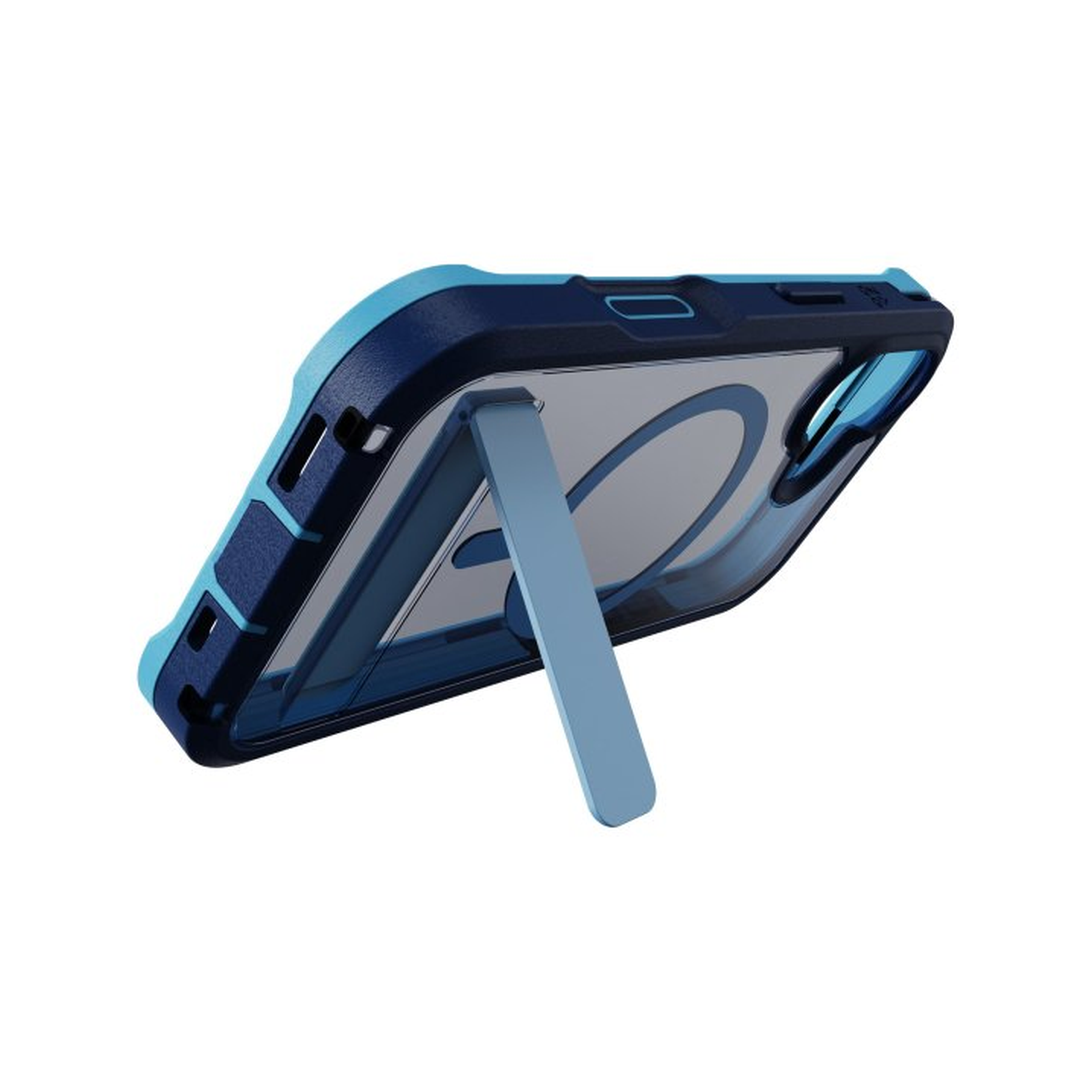 iPhone 17 ZAGG Graphene Rainier Snap Kickstand Case - Cobalt Horizon