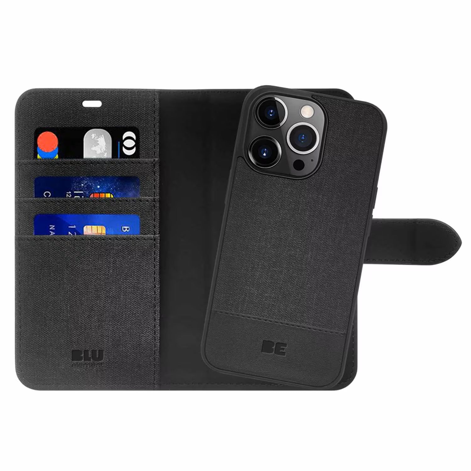 2-in-1 Magnetic Wallet Case For IPhone 16 Pro Max – Detachable Card Holder (Coffee)