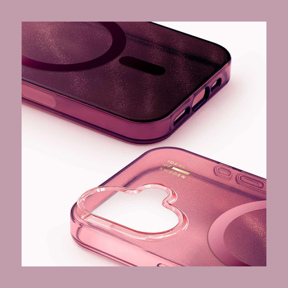 Ideal of Sweden - Glitter Glow MagSafe Case Cherry Lacquer for iPhone 17