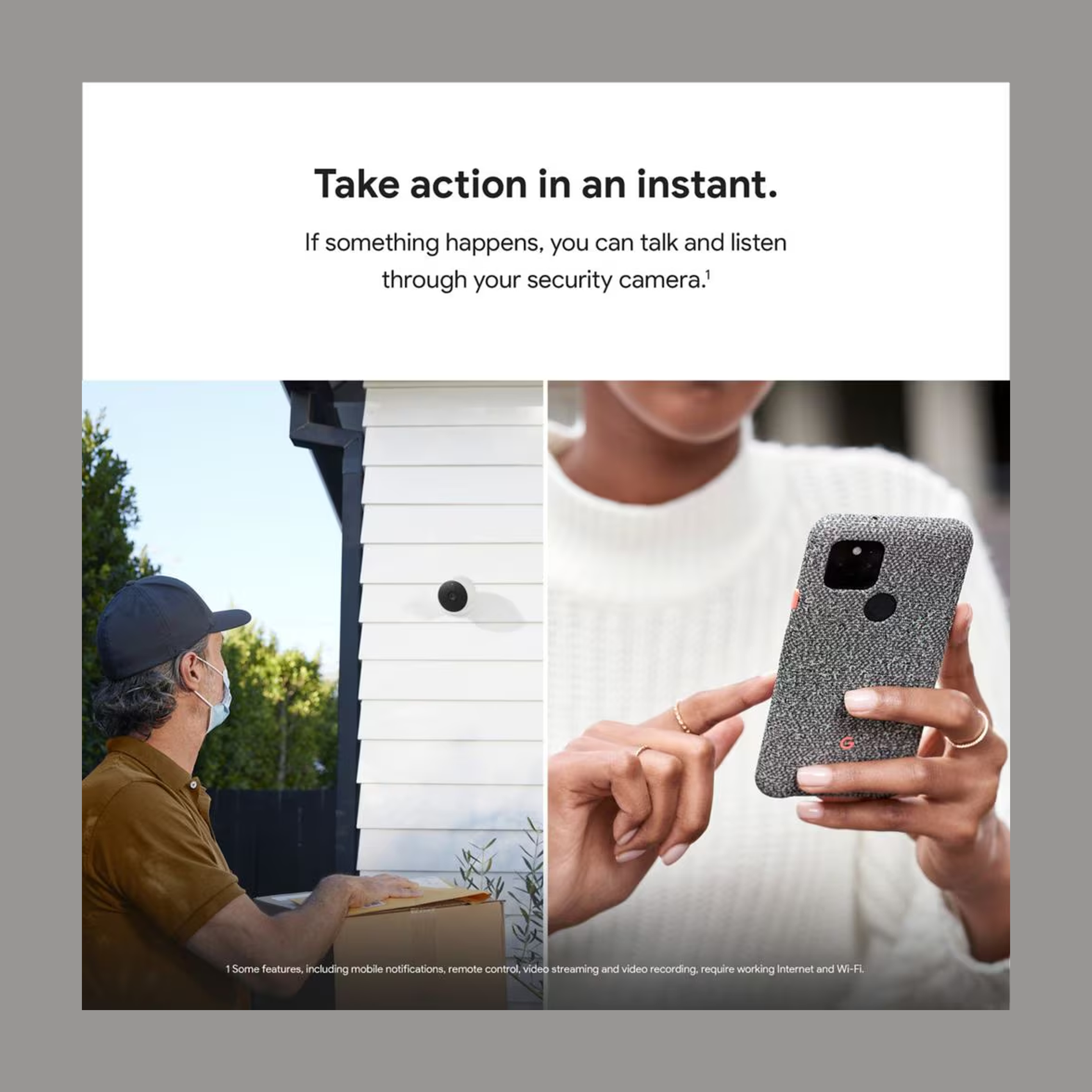 Google - Google Nest Cam (Indoor or Outdoor w/ Battery) - Indoor or Outdoor w/ Battery