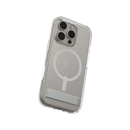 iPhone 16 Pro Zagg Crystal Palace Snap Kickstand Case - Clear