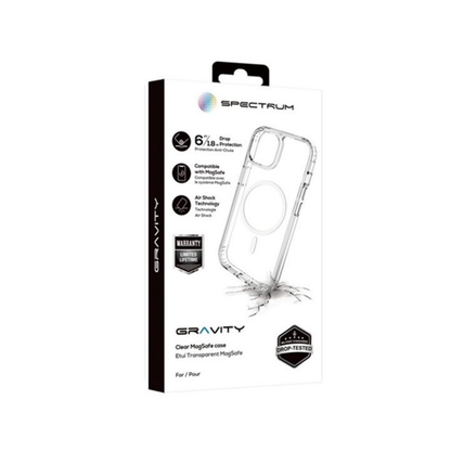 iPhone 16e/15/14/13 SPECTRUM Gravity Magsafe Case - Clear