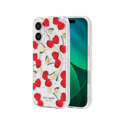 Kate Spade - Protective MagSafe Case for Apple iPhone 17 - Cherry Dot