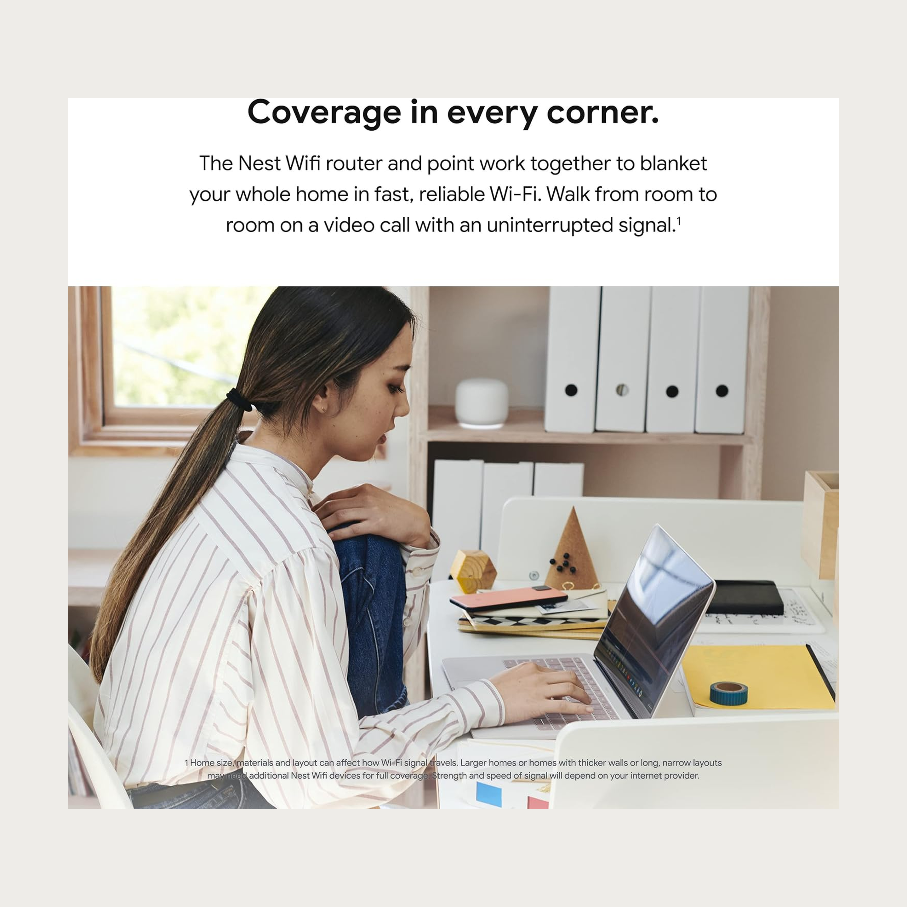 Google Nest Wifi Router & Point (2PK)