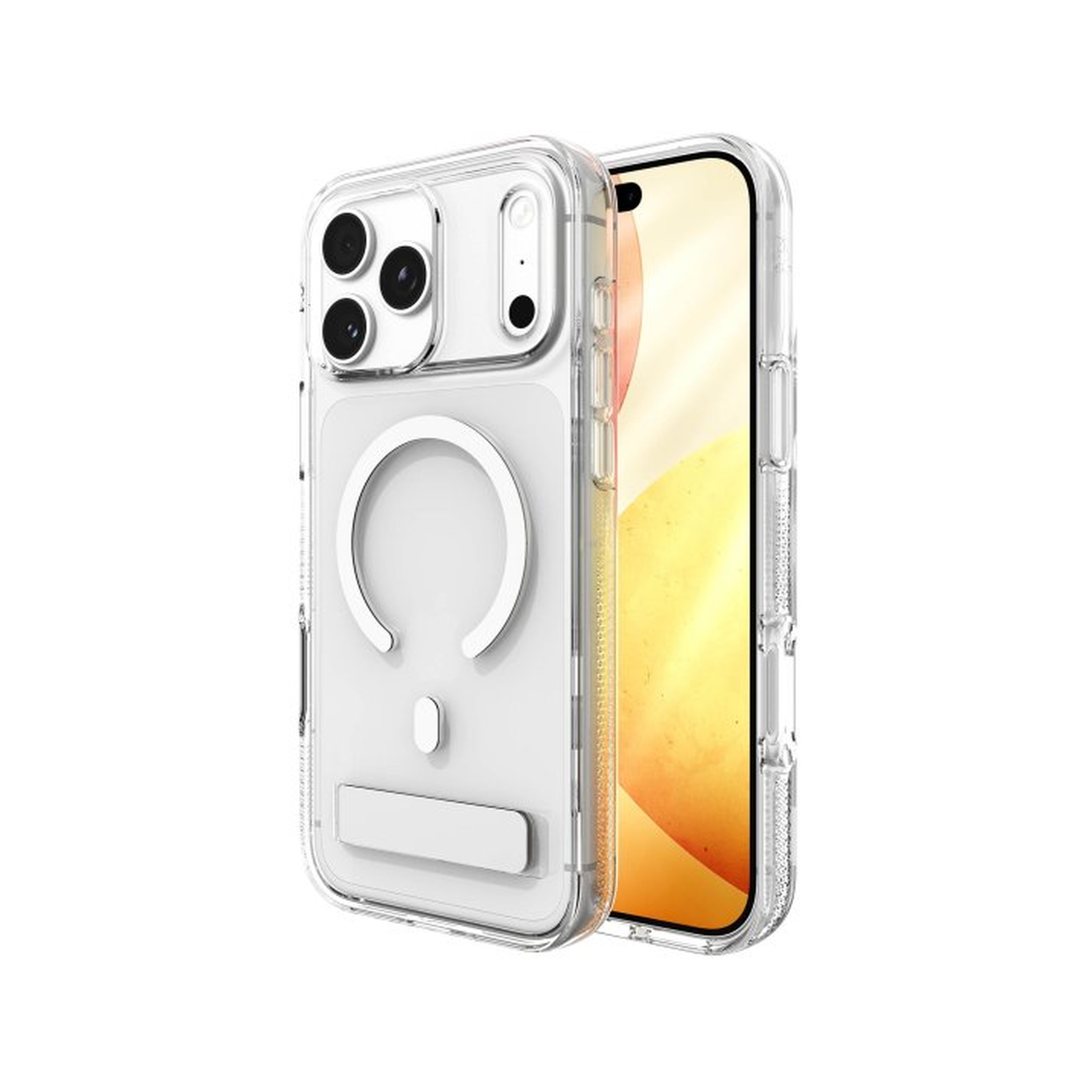 iPhone 17 Pro Max ZAGG Graphene Crystal Palace Snap Kickstand Case - Clear