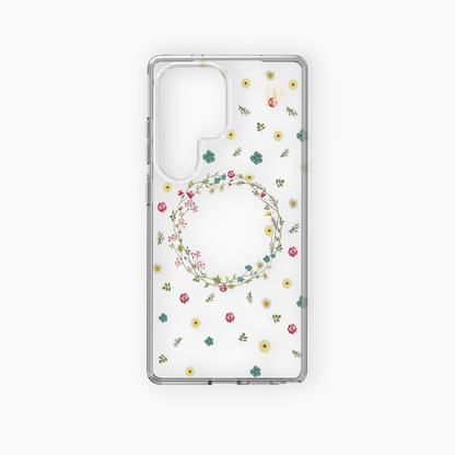Galaxy S25 Ultra Ideal Of Sweden Clear Magsafe Case - Floral