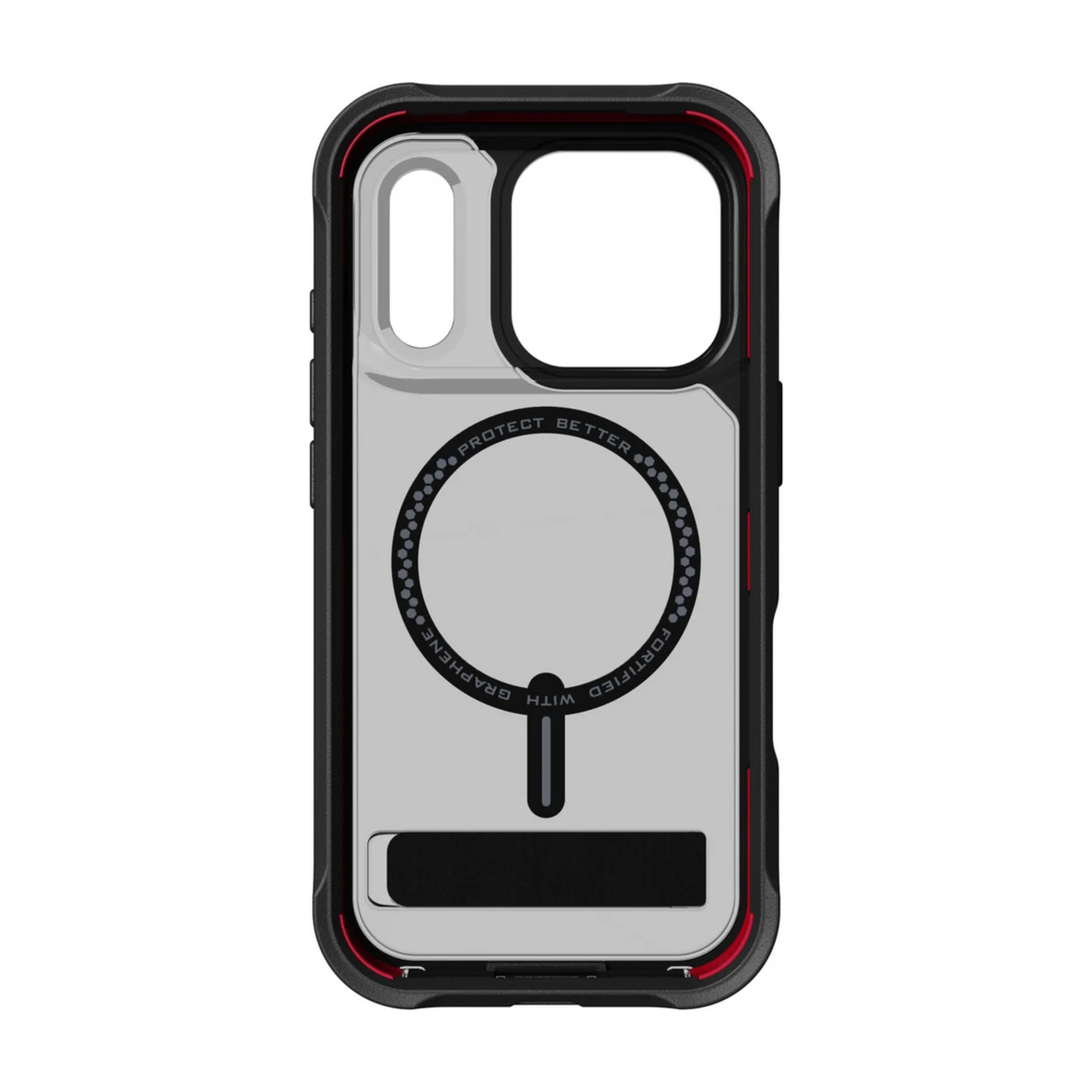 ZAGG - Rainier Snap MagSafe Case with Kickstand for Apple iPhone 17 Pro - Smoke