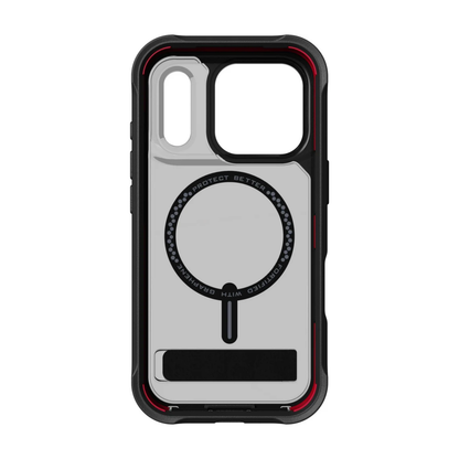 ZAGG - Rainier Snap MagSafe Case with Kickstand for Apple iPhone 17 Pro - Smoke