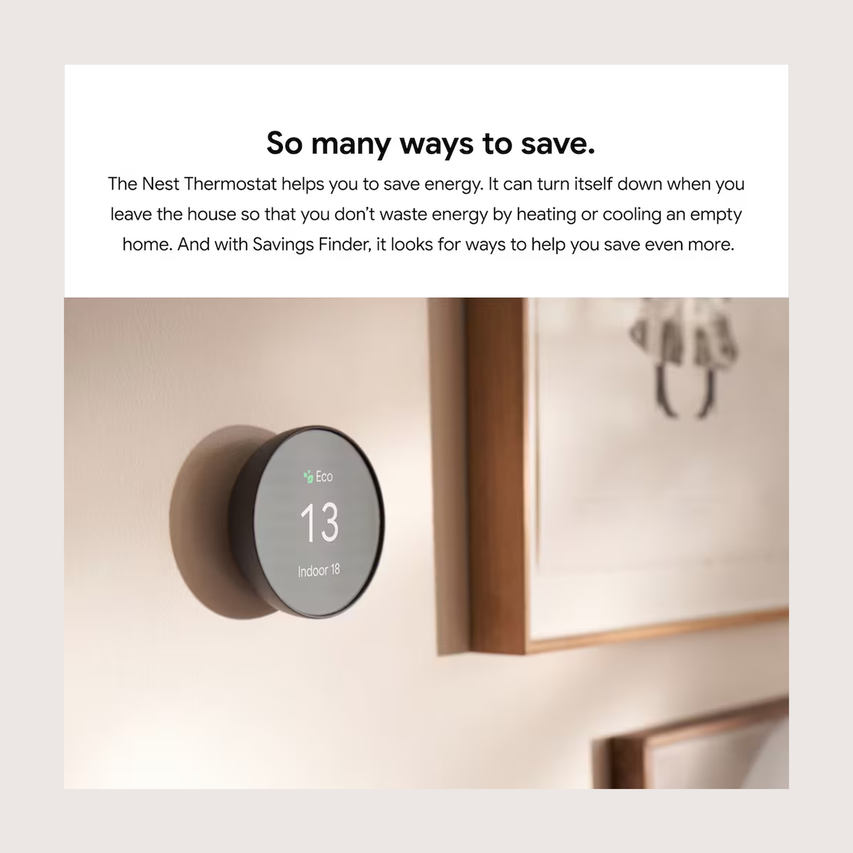 Google Nest Thermostat - Snow