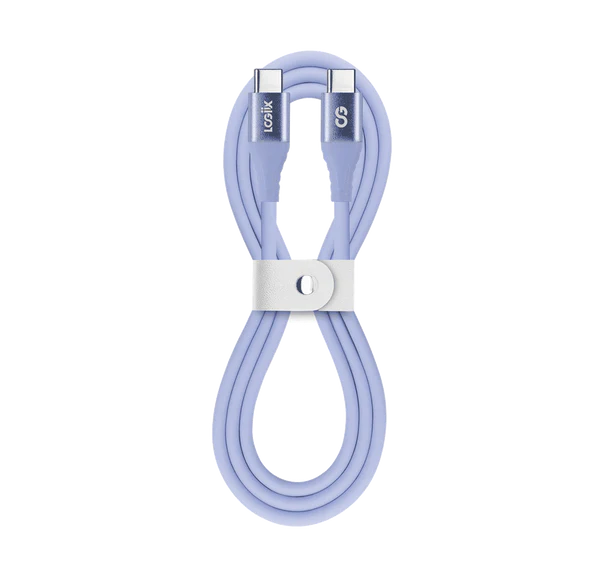 Vibrance Silicone Cable USB-C to USB-C - 1M - Lavender