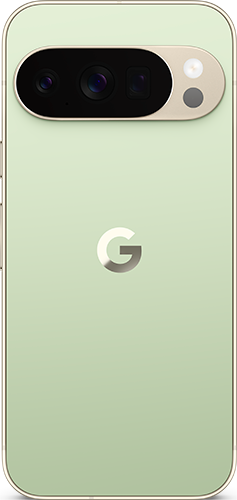 Back view of a jade Google Pixel 10 Pro