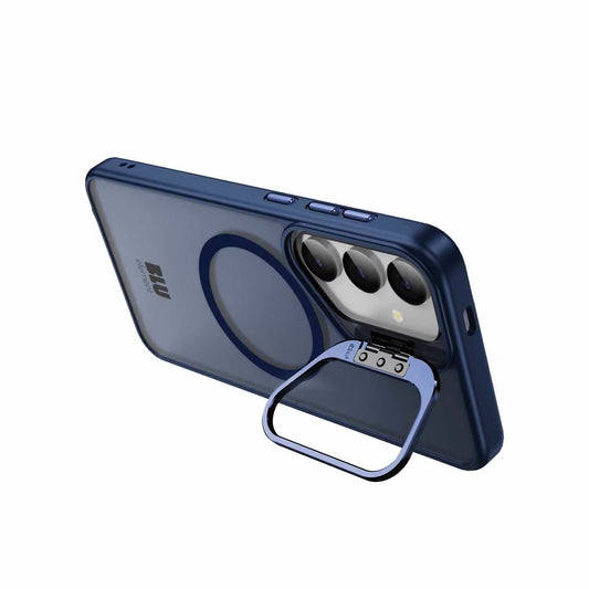 Galaxy S25 Ultra Blu Element Chromatic Kick Magsafe Case - Navy using its stand