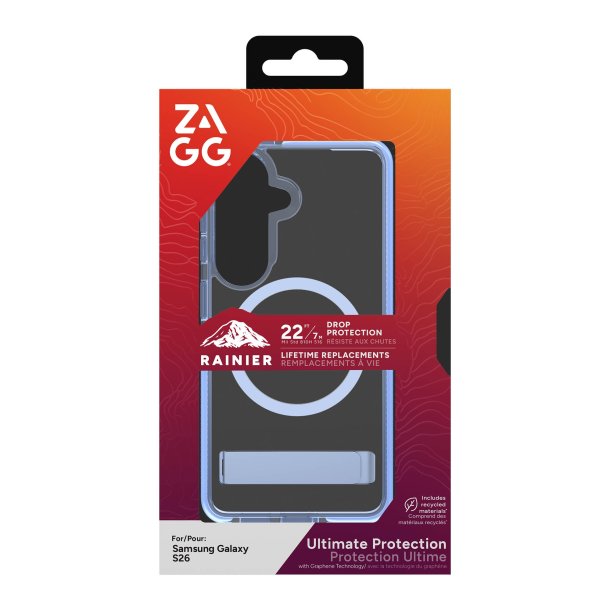 Galaxy S26 Zagg Santa Cruz Snap Kickstand Case - Icy Blue